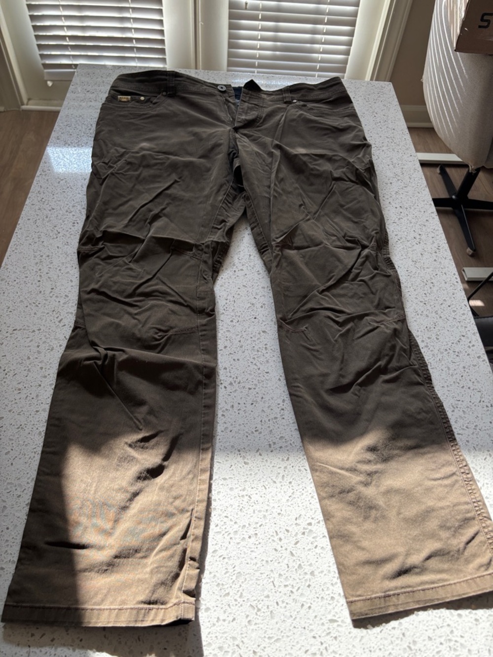 Men's 38 x 34 Brown Straight-Leg Pants